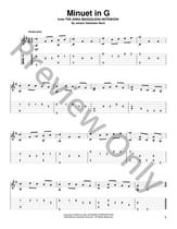 Minuet in G Guitar and Fretted sheet music cover